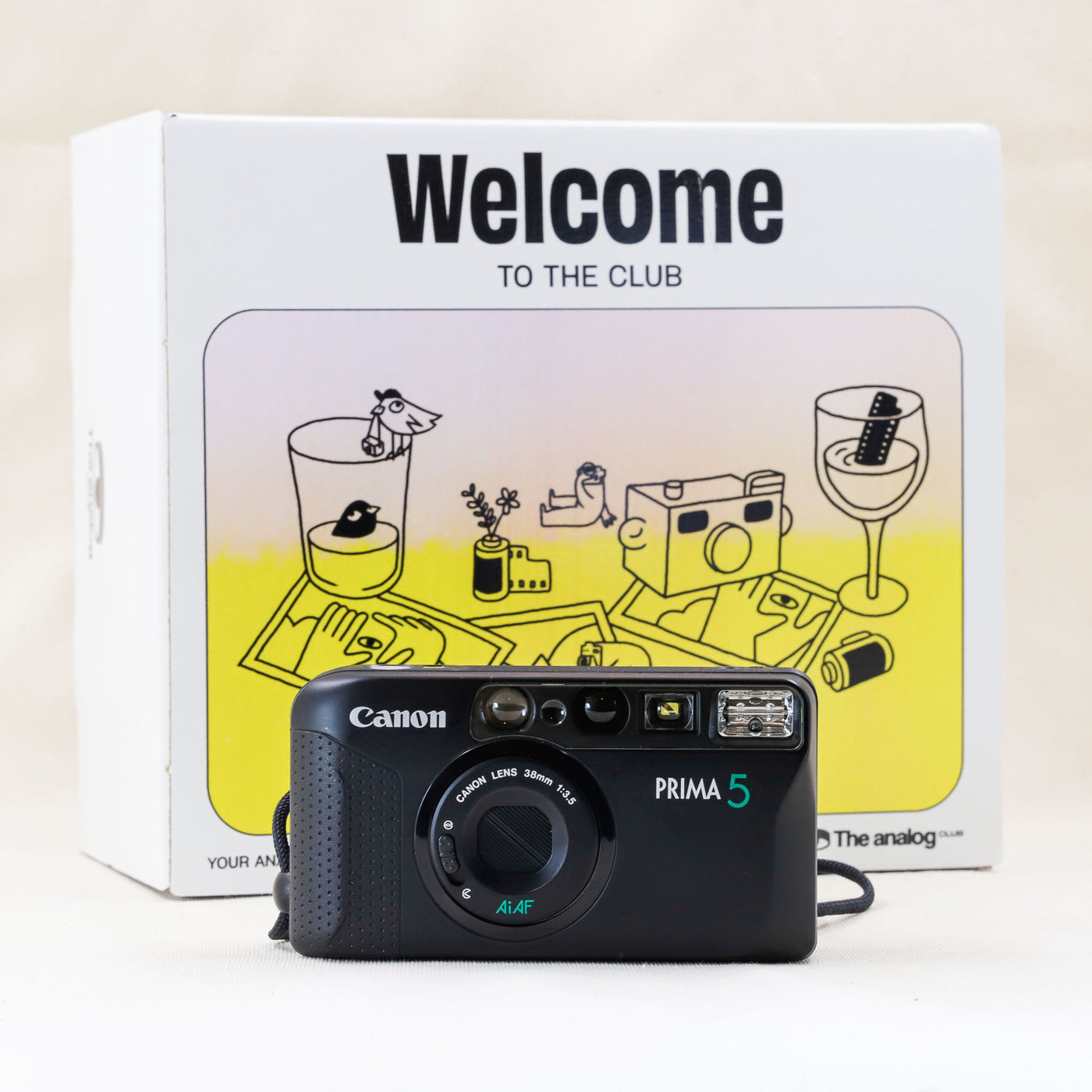 Analog Box Film Compact Camera Canon Prima 5